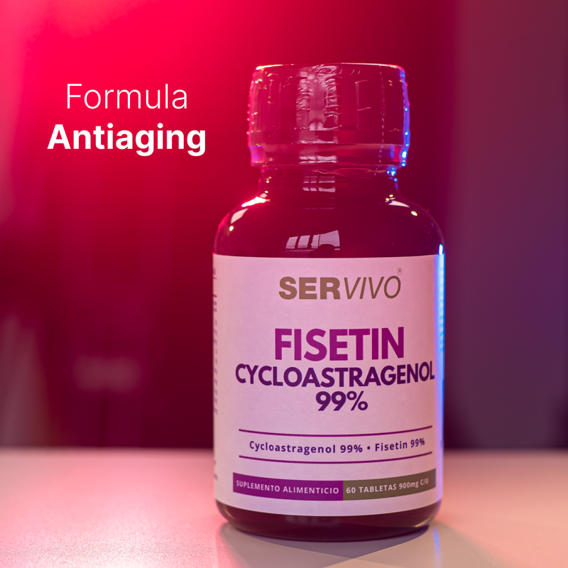 Cycloastragenol + Fisetin al 99% (180 tabletas) - Ser Vivo
