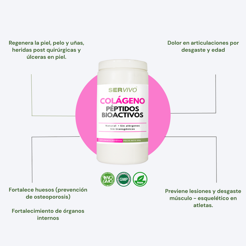 Colágeno, Péptidos Bioactivos 100% puros (5 Pack-1.65 kg)