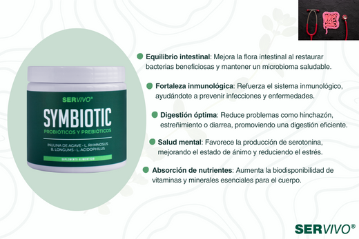 Symbiotics: Probióticos y Prebióticos 337.5 Billones UFC - La Clave para una Salud Digestiva Óptima