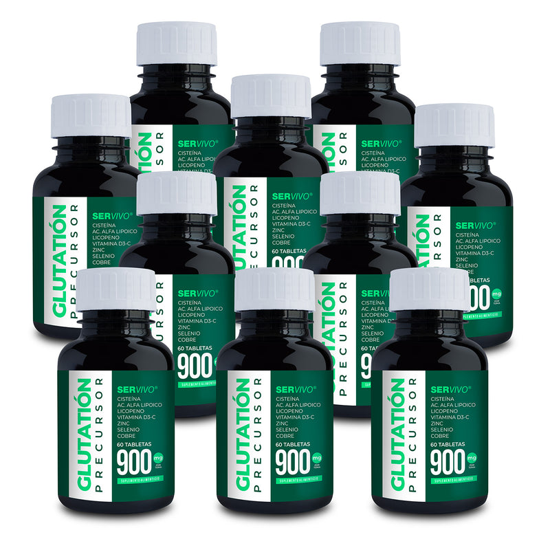 Glutatión Precursor: Protección Antioxidante y Apoyo Inmunológico Avanzado (10 Pack-600 Tabletas) / Precio Mayoreo