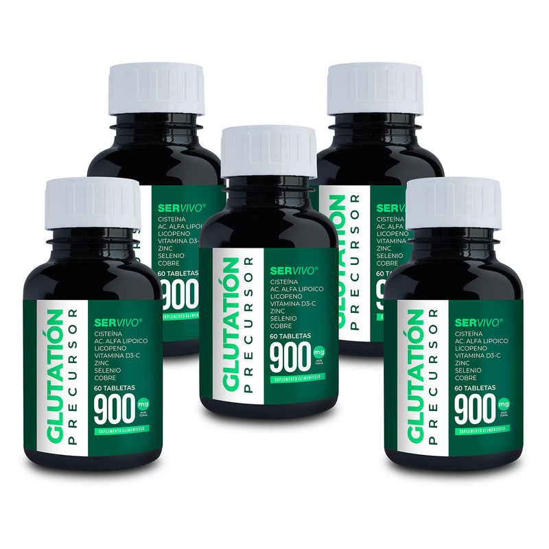 Glutatión Precursor de Cisteína con Ácido Alfa Lipoico 900 mg (5 Pack-300 Tabletas)