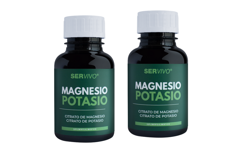 Citrato de Magnesio con Potasio | Suplemento Premium de 500 mg UFC (2 Pack 120 cápsulas)