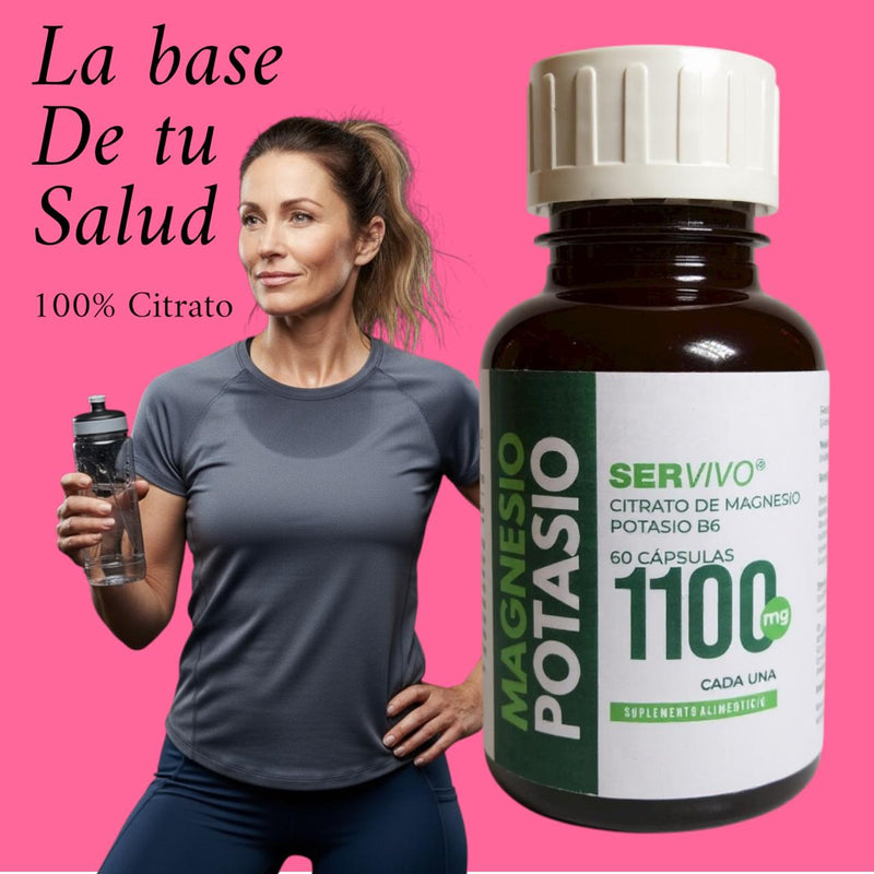 Citrato de Magnesio con Potasio 60 Cápsulas | Suplemento Premium