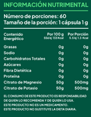 Citrato de Magnesio con Potasio 60 Cápsulas | Suplemento Premium