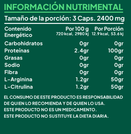 Óxido Nítrico (Precursor): Energía, Rendimiento y Salud Cardiovascular (5 Pack)