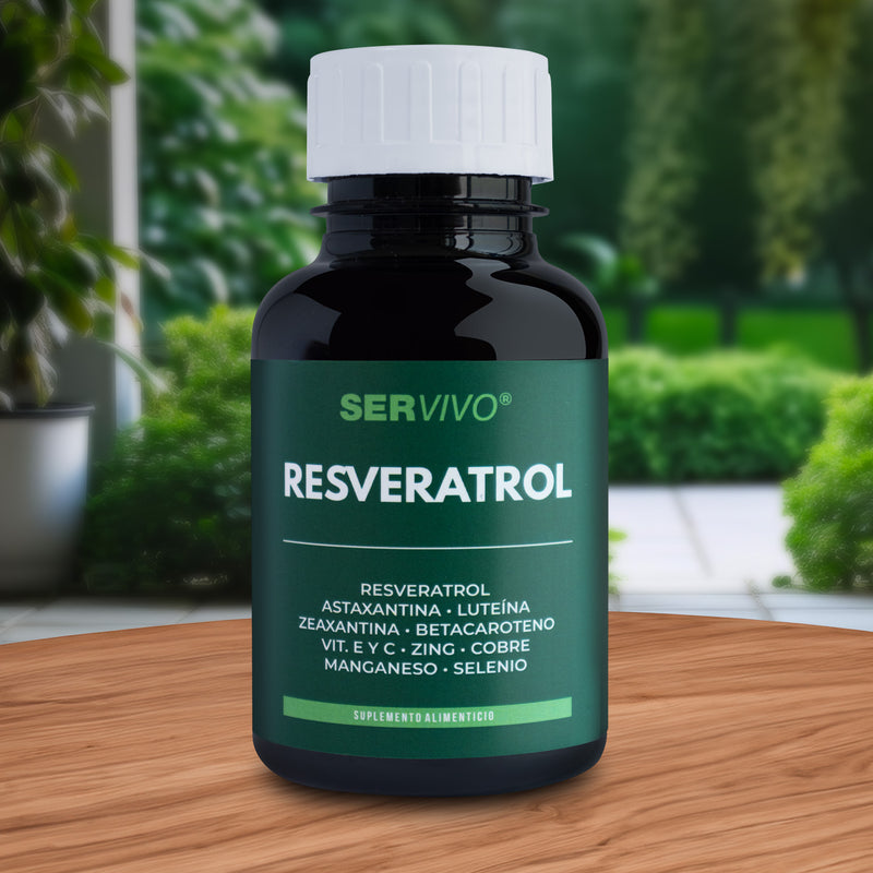 Resveratrol, Astaxantina, Luteína, Zeaxantina, Betacaroteno (5 Pack 300 Tabletas) - Ser Vivo