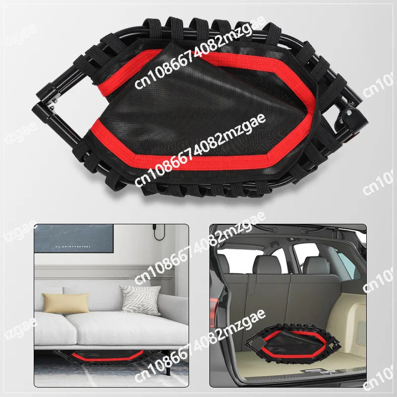 Nuevo Trampolín interior plegable, cuerda elástica para el hogar, deportes de fitness con pasamanos