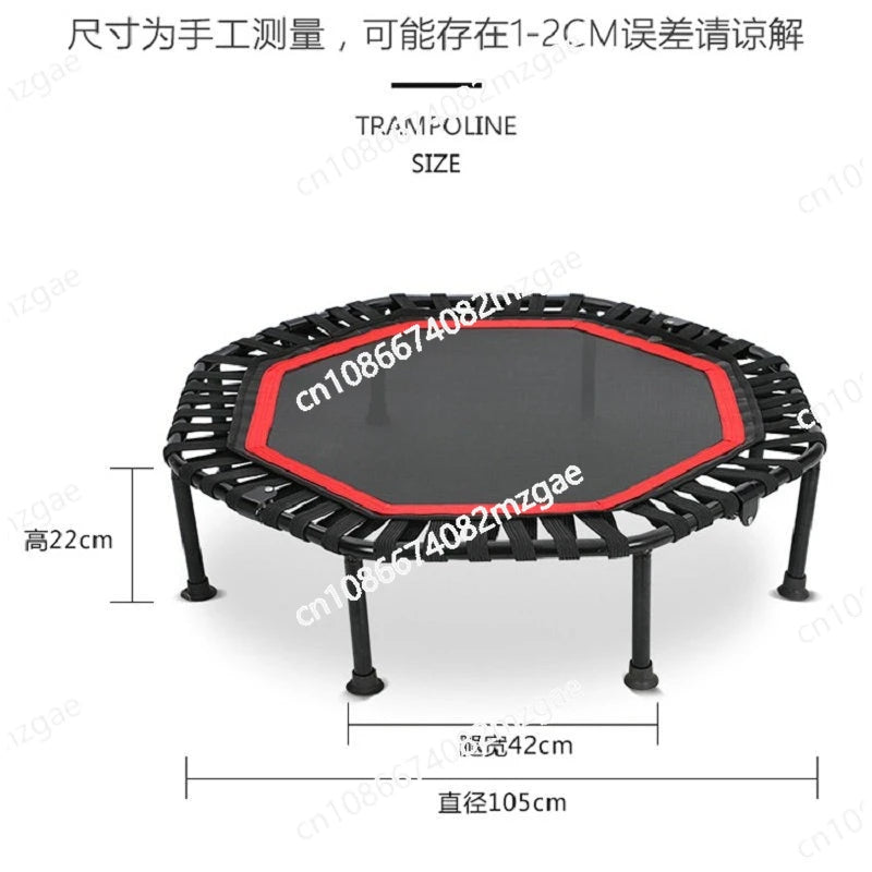 Nuevo Trampolín interior plegable, cuerda elástica para el hogar, deportes de fitness con pasamanos