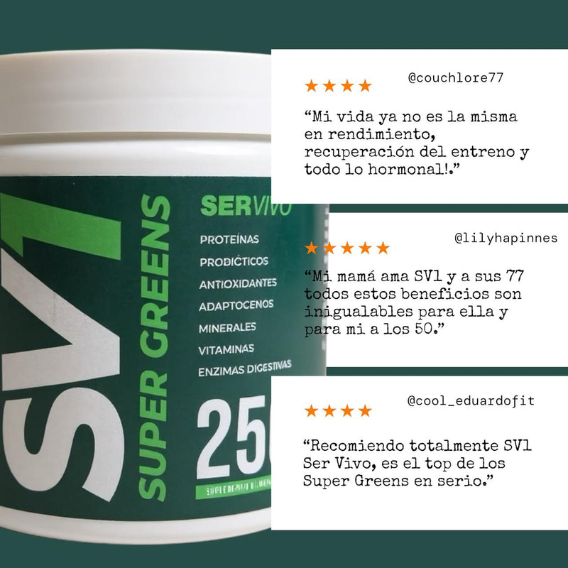 SV1 Super Greens (Para 25 días)