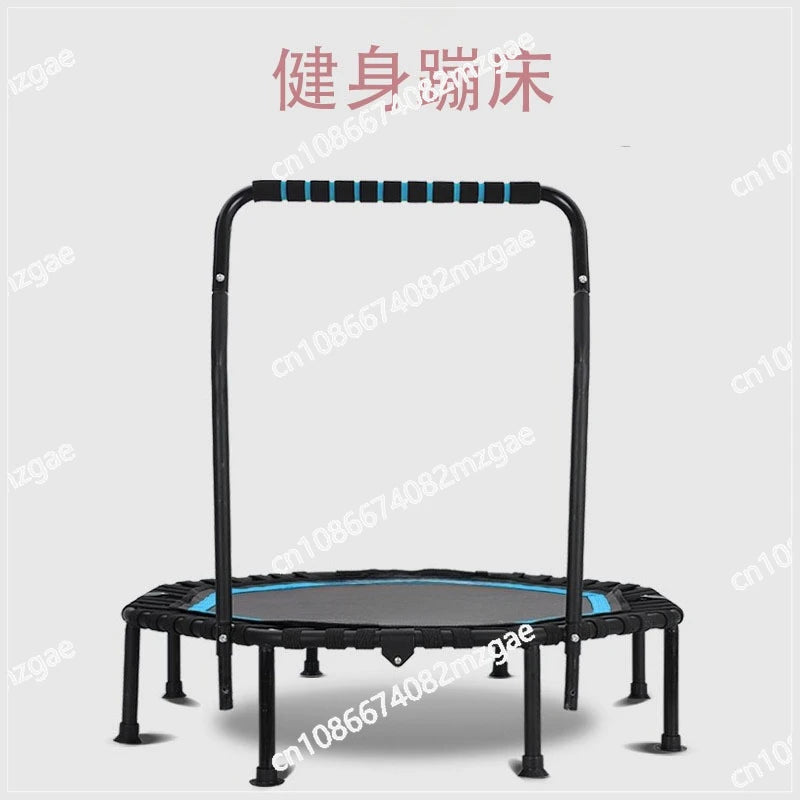 Nuevo Trampolín interior plegable, cuerda elástica para el hogar, deportes de fitness con pasamanos