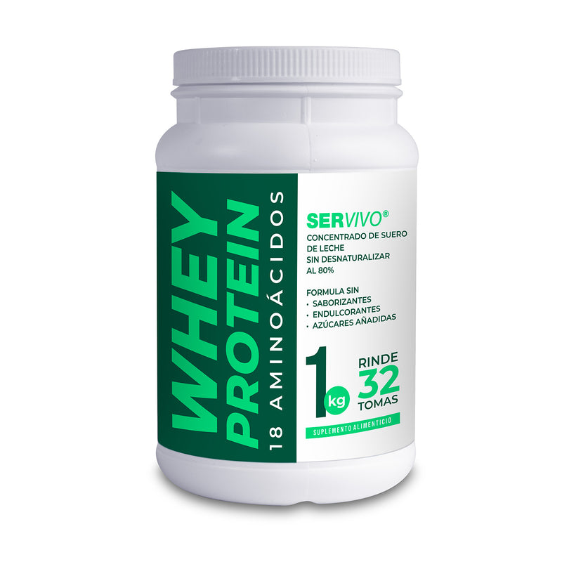 Whey Protein 100% limpia + 18 Aminoácidos (1 kg)