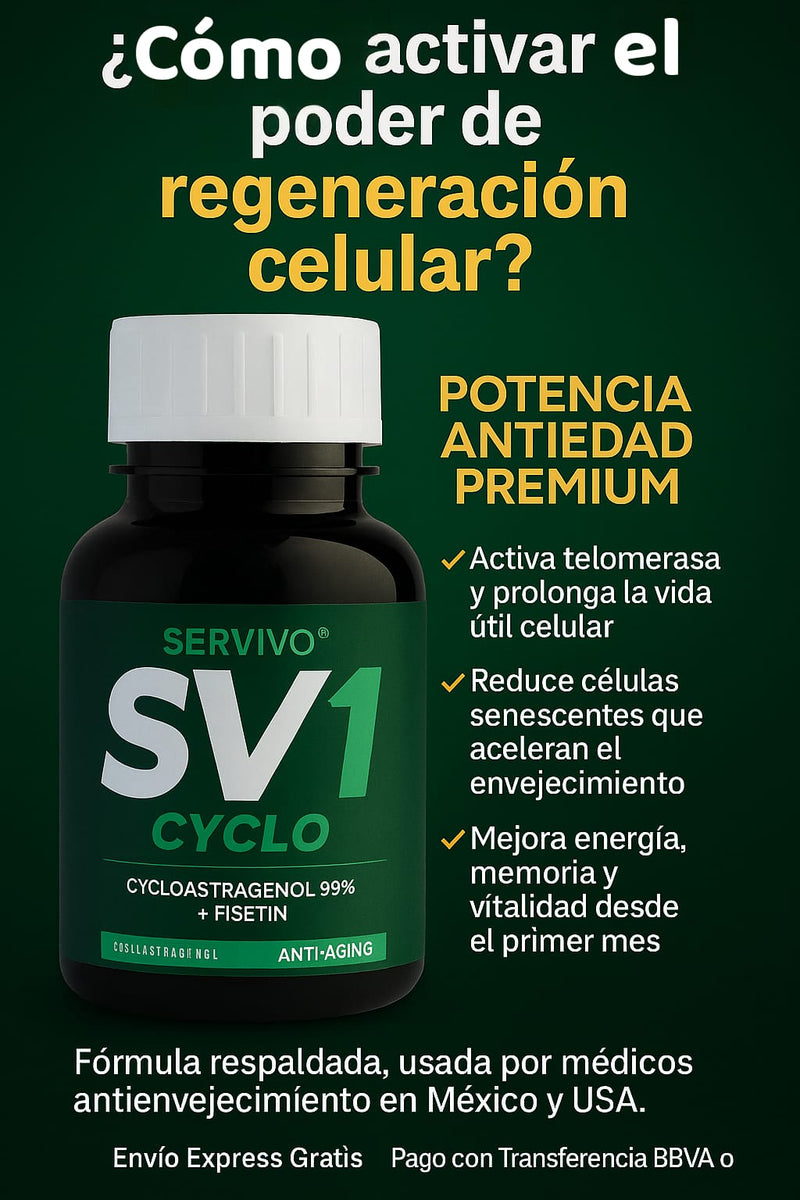 Cycloastragenol con Fisetina (3 Pack 180 tabletas) 20% de Descuento