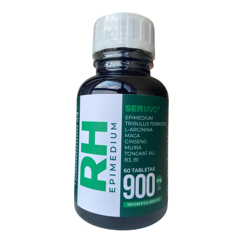 Regulador Hormonal RH Ser Vivo | Epimedium, Tribulus, Maca (60 Cápsulas de Alto Gramaje)
