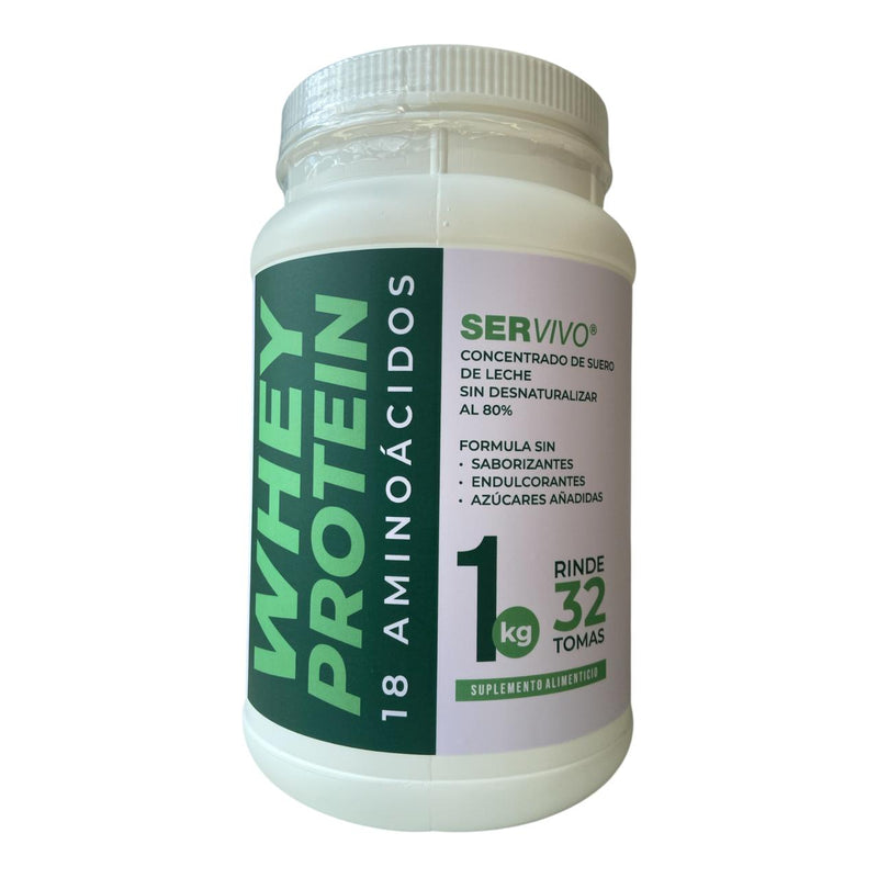 Whey Protein 100% limpia + 18 Aminoácidos (1 kg)
