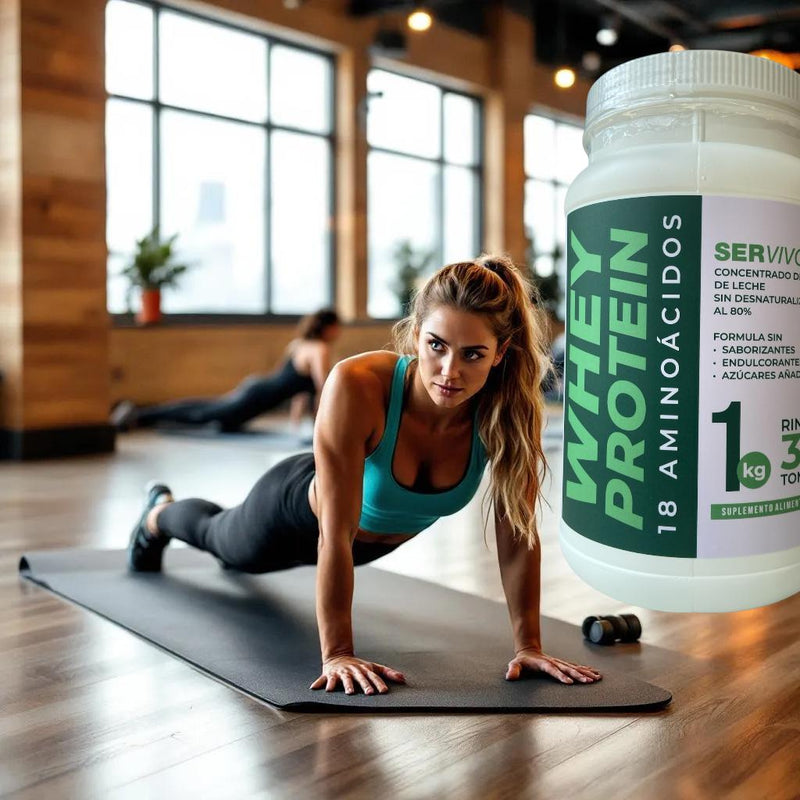 Whey Protein 100% limpia + 18 Aminoácidos (1 kg)