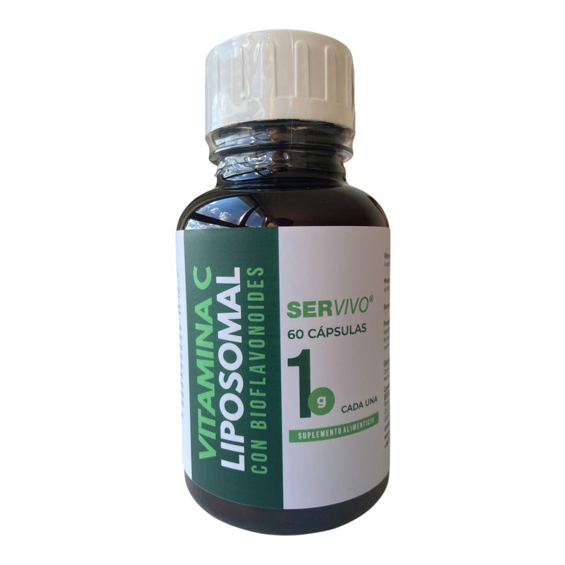 Vitamina C Liposomal con Bioflavonoides - Ser Vivo® 60 Cápsulas (Alta Absorción)