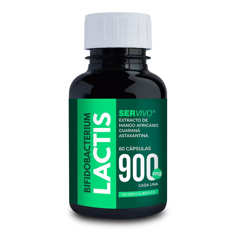 Bifidobacterium Lactis, Mango Africano, Guaraná y Astaxantina (3 Pack - 180 Cápsulas)