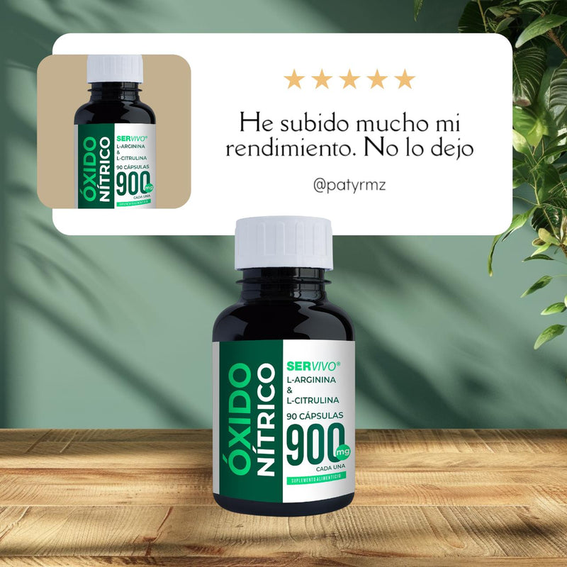 Óxido Nítrico (Precursor): Energía, Rendimiento y Salud Cardiovascular (5 Pack)