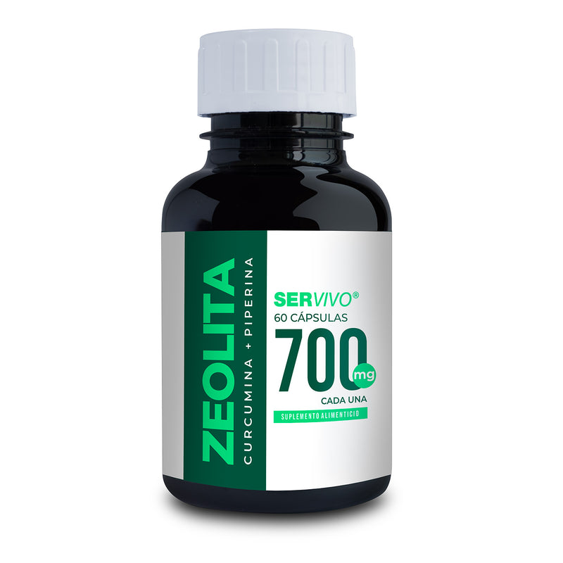 Zeolita Cúrcumina y Piperina - Ser Vivo 60 Cápsulas
