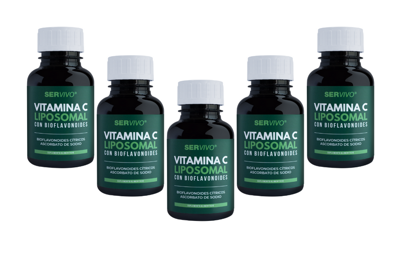 Vitamina C Liposomal con Bioflavonoides (5 Pack- 300 Cápsulas)